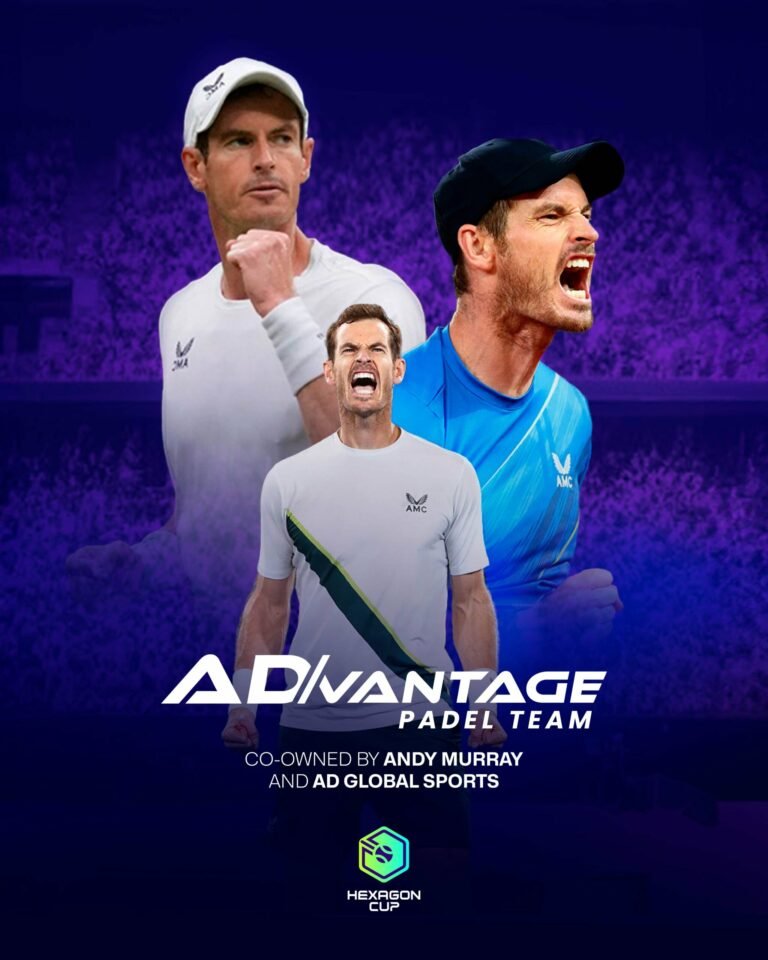 Andy Murray lance son équipe de padel, AD/vantage : une nouvelle ère pour le sport en plein essor